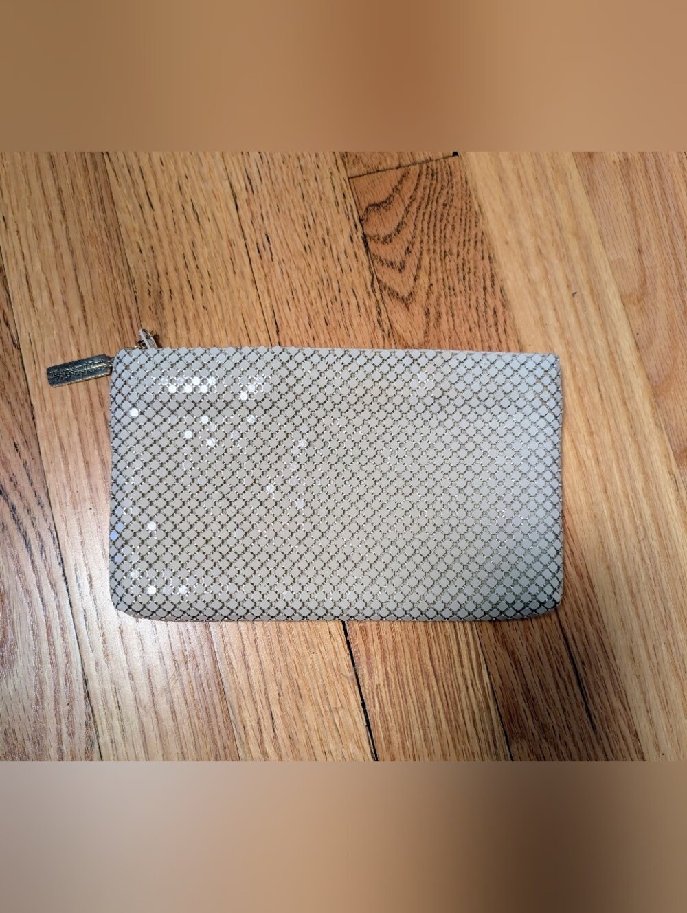 Women's Sequin Clutch Wallet - Light Silver